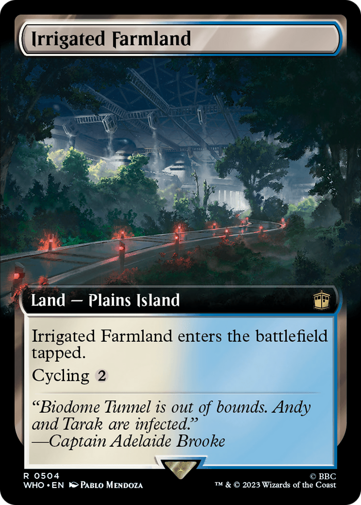 Irrigated Farmland (Extended Art) [Doctor Who] - Magic: The Gathering - Card Brawlers | Quebec | Canada |