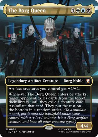 The Borg Queen (Borderless) (TRC-001) - Commander: Star Trek Foil - Commander: Star Trek - Card Brawlers | Quebec | Canada |