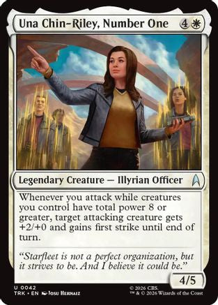 Una Chin-Riley, Number One (TRK-042) - Star Trek Foil - Wizards of the Coast - Card Brawlers | Quebec | Canada |