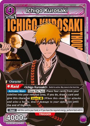 Ichigo Kurosaki (104) (UE01DC/BLC-1-104) - UE10DC Bleach Thousand Year Blood War Advanced Deck Foil - Bandai - Union Arena - Card Brawlers | Quebec | Canada |
