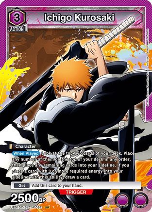 Ichigo Kurosaki (082) (UE01DC/BLC-4-082) - UE10DC Bleach Thousand Year Blood War Advanced Deck Foil - Bandai - Union Arena - Card Brawlers | Quebec | Canada |