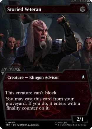Storied Veteran (Showcase) (TRK-429) - Star Trek - Wizards of the Coast - Card Brawlers | Quebec | Canada |