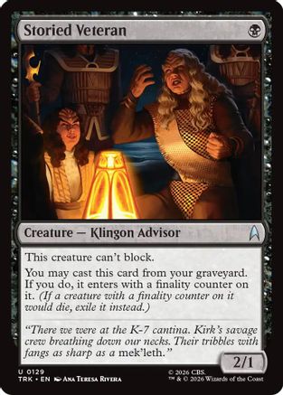 Storied Veteran (TRK-129) - Star Trek Foil - Wizards of the Coast - Card Brawlers | Quebec | Canada |