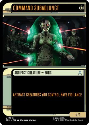 Command Subadjunct (Showcase) (TRK-364) - Star Trek Foil - Wizards of the Coast - Card Brawlers | Quebec | Canada |