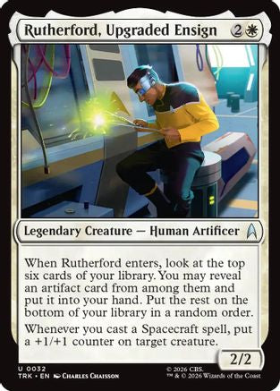 Rutherford, Upgraded Ensign (TRK-032) - Star Trek Foil - Wizards of the Coast - Card Brawlers | Quebec | Canada |