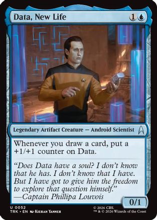 Data, New Life (TRK-052) - Star Trek Foil - Wizards of the Coast - Card Brawlers | Quebec | Canada |