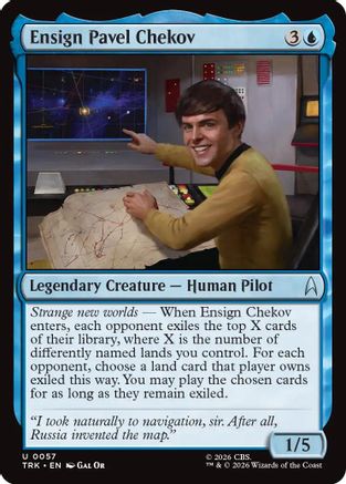 Ensign Pavel Chekov (TRK-057) - Star Trek Foil - Wizards of the Coast - Card Brawlers | Quebec | Canada |