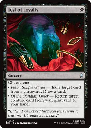 Test of Loyalty (TRK-134) - Star Trek - Wizards of the Coast - Card Brawlers | Quebec | Canada |