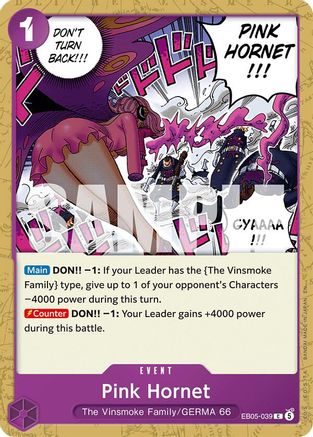 Pink Hornet (EB05-039) - Extra Booster: One Piece Heroines Edition Vol. 2 - Bandai - One Piece - Card Brawlers | Quebec | Canada |
