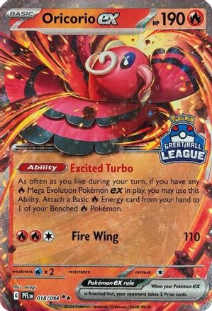 Oricorio ex (018/094) - Holofoil [Southeast Asia Exclusives] - The Pokémon Company - Card Brawlers | Quebec | Canada |