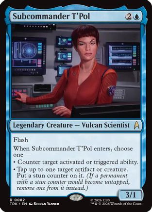 Subcommander T'Pol (TRK-082) - Star Trek Foil - Wizards of the Coast - Card Brawlers | Quebec | Canada |