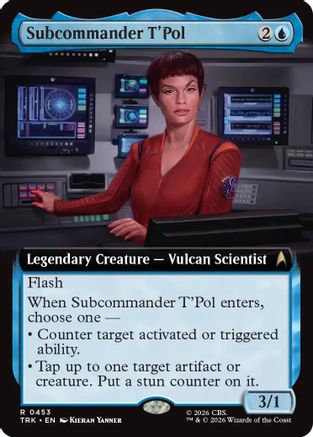 Subcommander T'Pol (Extended Art) (TRK-453) - Star Trek Foil - Wizards of the Coast - Card Brawlers | Quebec | Canada |