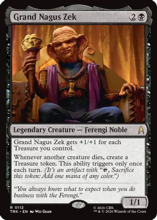 Grand Nagus Zek (TRK-112) - Star Trek Foil - Wizards of the Coast - Card Brawlers | Quebec | Canada |