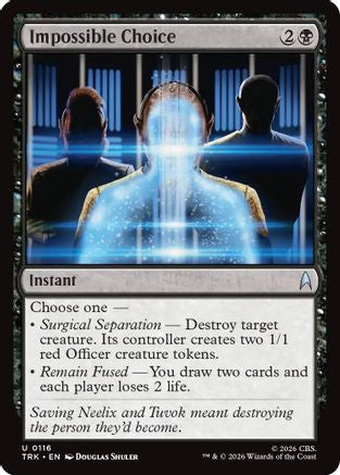 Impossible Choice (TRK-116) - Star Trek Foil - Wizards of the Coast - Card Brawlers | Quebec | Canada |
