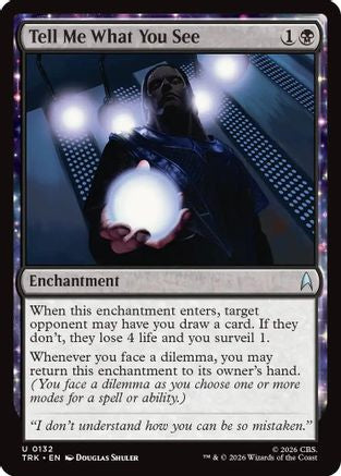 Tell Me What You See (TRK-132) - Star Trek Foil - Wizards of the Coast - Card Brawlers | Quebec | Canada |