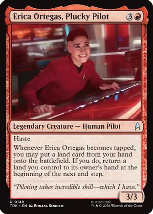 Erica Ortegas, Plucky Pilot (TRK-149) - Star Trek - Wizards of the Coast - Card Brawlers | Quebec | Canada |