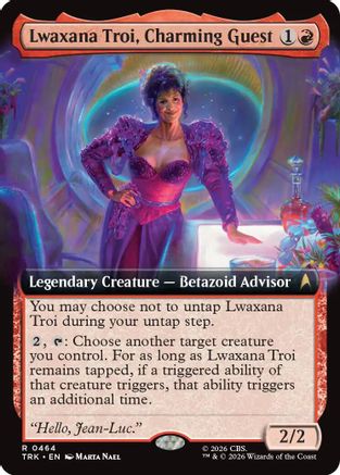 Lwaxana Troi, Charming Guest (Extended Art) (TRK-464) - Star Trek Foil - Wizards of the Coast - Card Brawlers | Quebec | Canada |