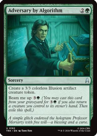Adversary by Algorithm (TRK-182) - Star Trek Foil - Wizards of the Coast - Card Brawlers | Quebec | Canada |