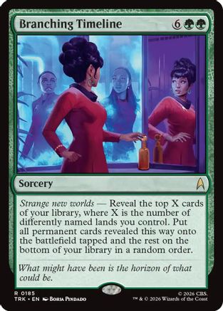 Branching Timeline (TRK-185) - Star Trek Foil - Wizards of the Coast - Card Brawlers | Quebec | Canada |