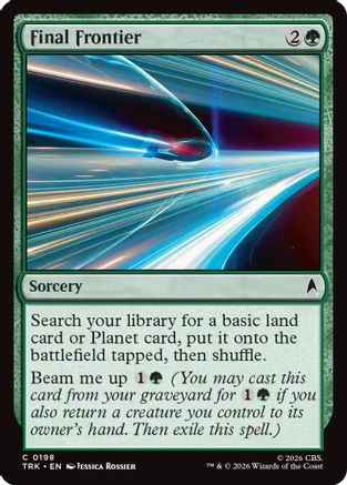 Final Frontier (TRK-198) - Star Trek Foil - Wizards of the Coast - Card Brawlers | Quebec | Canada |