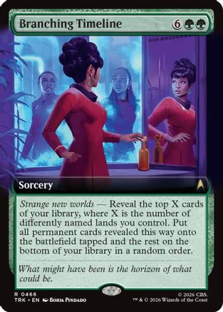 Branching Timeline (Extended Art) (TRK-466) - Star Trek Foil - Wizards of the Coast - Card Brawlers | Quebec | Canada |
