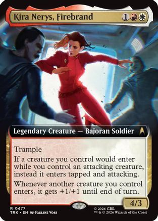 Kira Nerys, Firebrand (Extended Art) (TRK-477) - Star Trek Foil - Wizards of the Coast - Card Brawlers | Quebec | Canada |