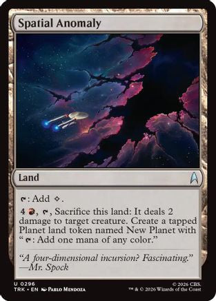 Spatial Anomaly (TRK-296) - Star Trek - Wizards of the Coast - Card Brawlers | Quebec | Canada |