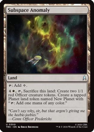Subspace Anomaly (TRK-300) - Star Trek Foil - Wizards of the Coast - Card Brawlers | Quebec | Canada |