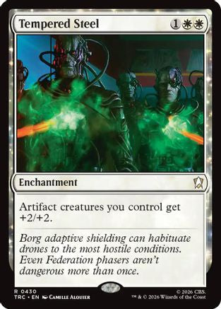 Tempered Steel (Surge Foil) (TRC-430) - Commander: Star Trek Foil - Wizards of the Coast - Card Brawlers | Quebec | Canada |