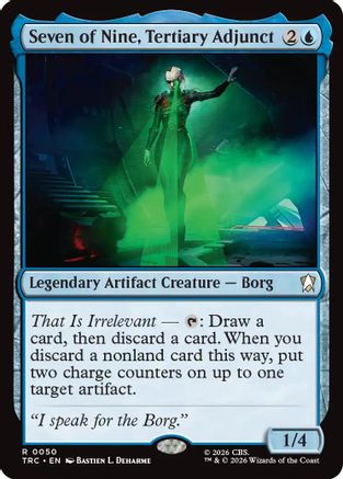 Seven of Nine, Tertiary Adjunct (TRC-050) - Commander: Star Trek - Wizards of the Coast - Card Brawlers | Quebec | Canada |