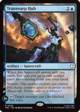 Transwarp Hub (Surge Foil) (TRC-052) - Commander: Star Trek Foil - Wizards of the Coast - Card Brawlers | Quebec | Canada |
