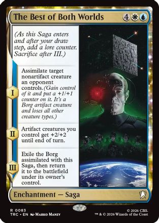 The Best of Both Worlds (Surge Foil) (TRC-083) - Commander: Star Trek Foil - Wizards of the Coast - Card Brawlers | Quebec | Canada |
