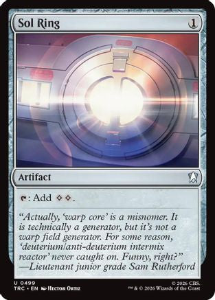 Sol Ring (TRC-499) - Commander: Star Trek - Wizards of the Coast - Card Brawlers | Quebec | Canada |