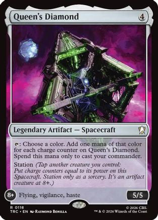 Queen's Diamond (Surge Foil) (TRC-118) - Commander: Star Trek Foil - Wizards of the Coast - Card Brawlers | Quebec | Canada |