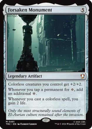 Forsaken Monument (Surge Foil) (TRC-491) - Commander: Star Trek Foil - Wizards of the Coast - Card Brawlers | Quebec | Canada |