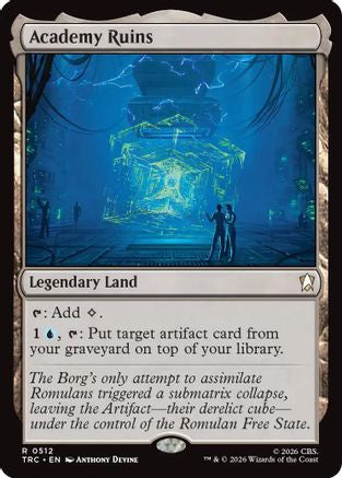 Academy Ruins (Surge Foil) (TRC-512) - Commander: Star Trek Foil - Wizards of the Coast - Card Brawlers | Quebec | Canada |
