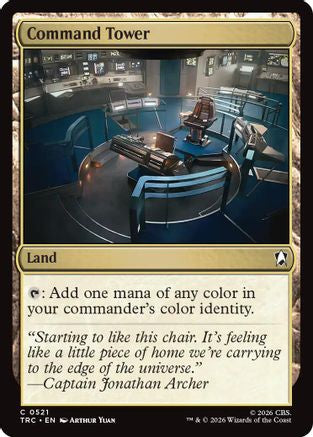 Command Tower (Surge Foil) (TRC-521) - Commander: Star Trek Foil - Wizards of the Coast - Card Brawlers | Quebec | Canada |