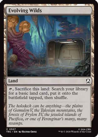 Evolving Wilds (Surge Foil) (TRC-527) - Commander: Star Trek Foil - Wizards of the Coast - Card Brawlers | Quebec | Canada |