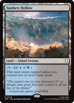 Sunken Hollow (Surge Foil) (TRC-564) - Commander: Star Trek Foil - Wizards of the Coast - Card Brawlers | Quebec | Canada |