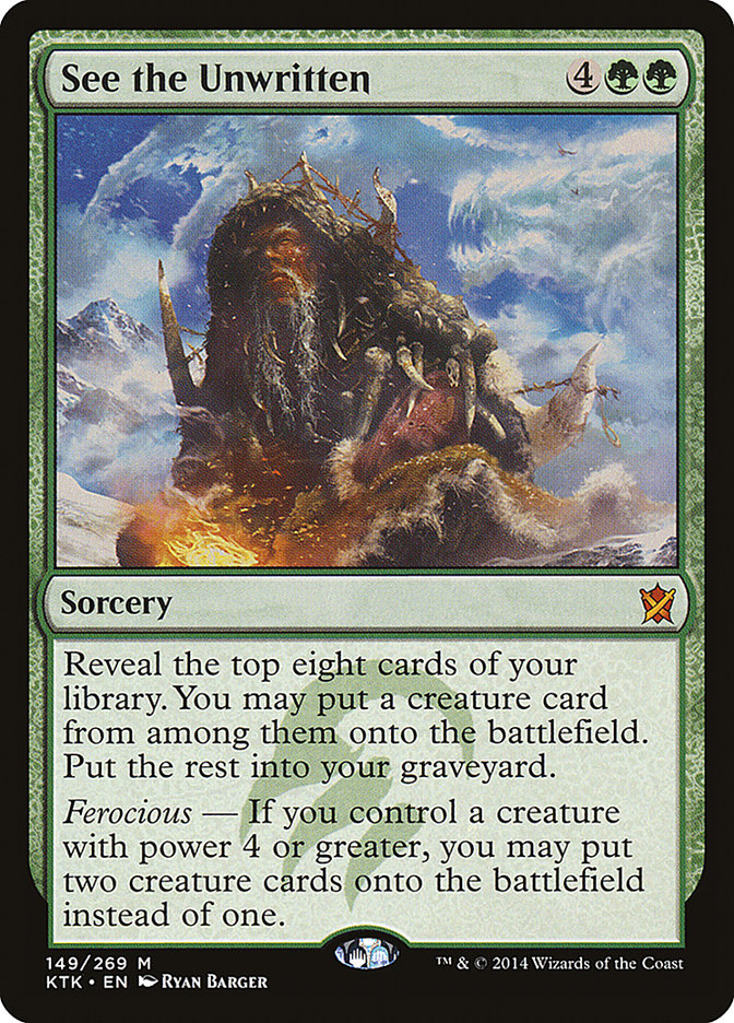 See the Unwritten [Khans of Tarkir] - Magic: The Gathering - Card Brawlers | Quebec | Canada |
