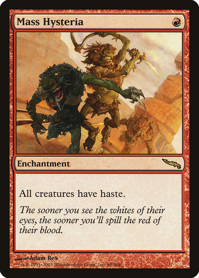 Mass Hysteria [Mirrodin] - Magic: The Gathering - Card Brawlers | Quebec | Canada |