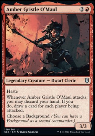 Amber Gristle O'Maul [Commander Legends: Battle for Baldur's Gate] - Magic: The Gathering - Card Brawlers | Quebec | Canada |