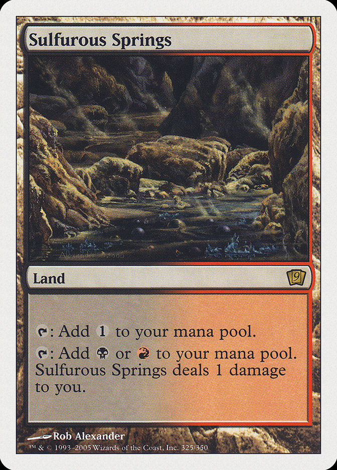 Sulfurous Springs [Ninth Edition] - Magic: The Gathering - Card Brawlers | Quebec | Canada |