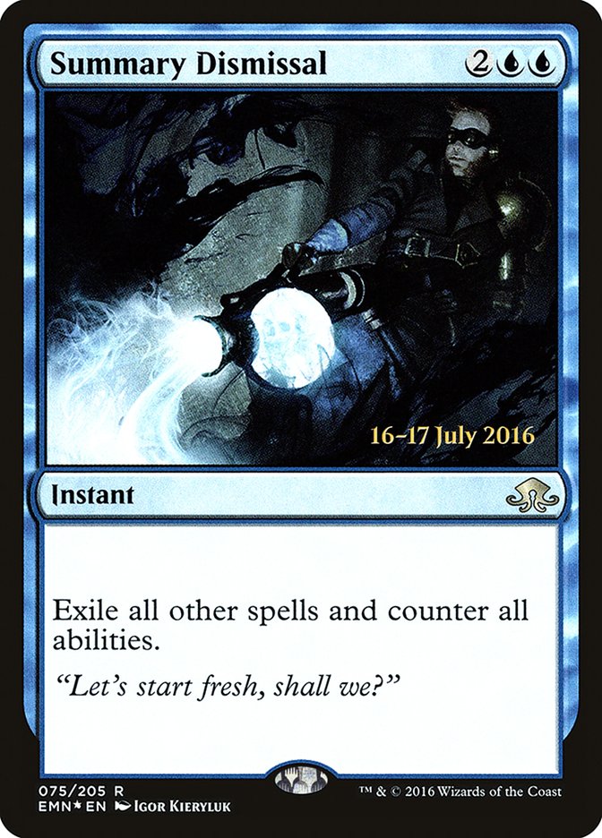 Summary Dismissal [Eldritch Moon Prerelease Promos] - Magic: The Gathering - Card Brawlers | Quebec | Canada |