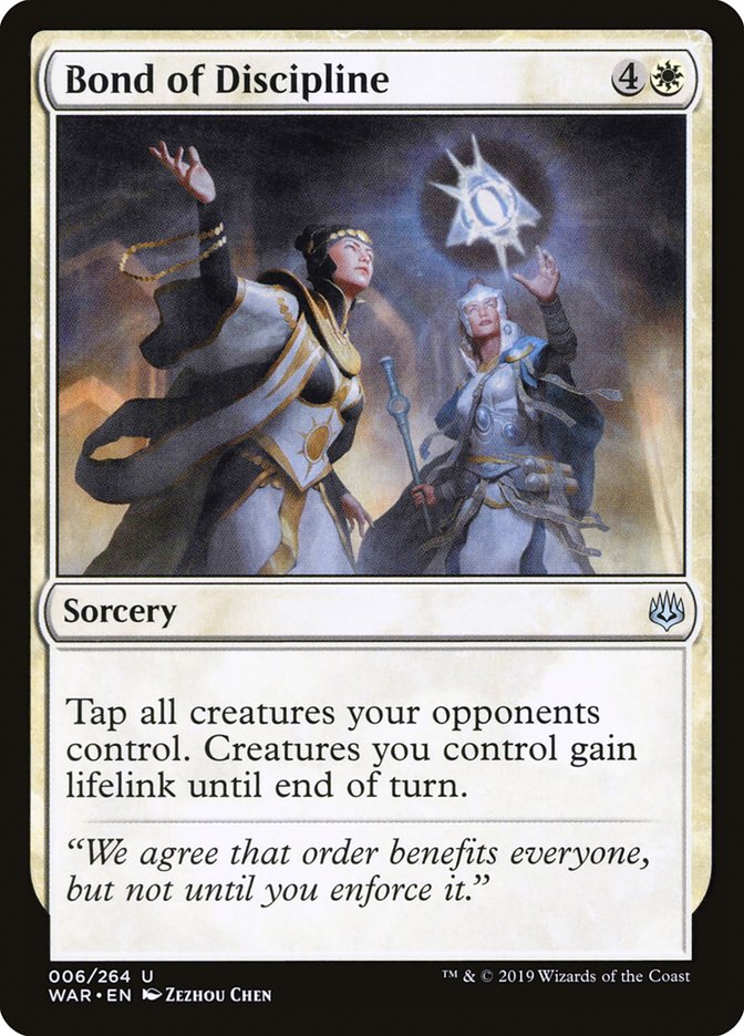 Bond of Discipline [War of the Spark] - Magic: The Gathering - Card Brawlers | Quebec | Canada |