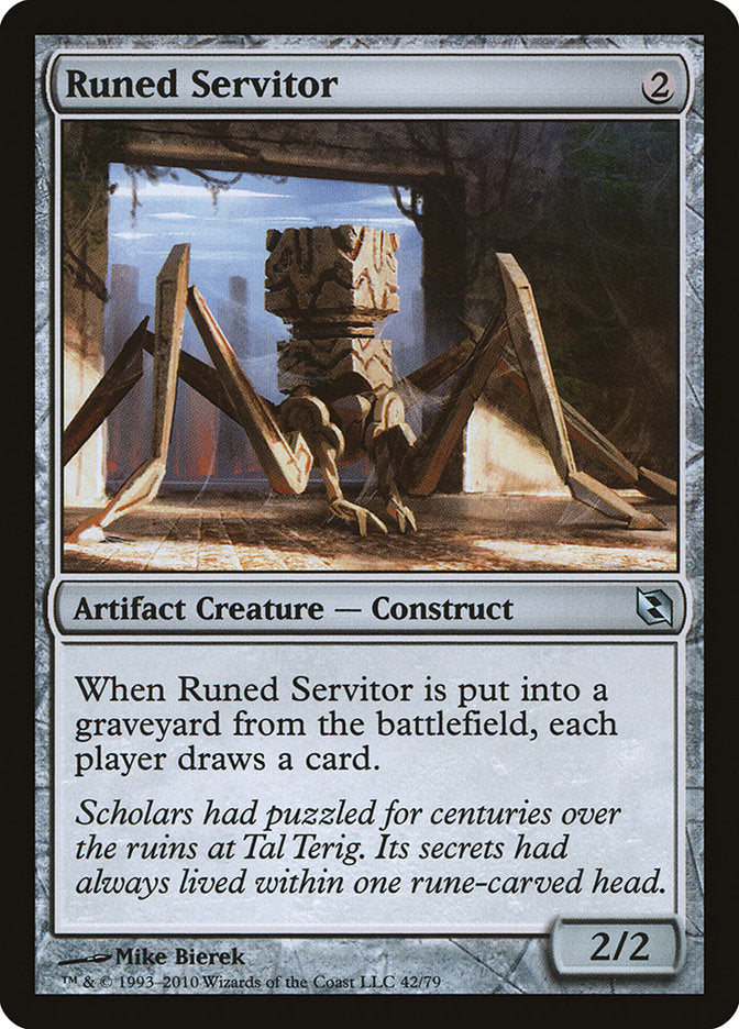 Runed Servitor [Duel Decks: Elspeth vs. Tezzeret] - Magic: The Gathering - Card Brawlers | Quebec | Canada |