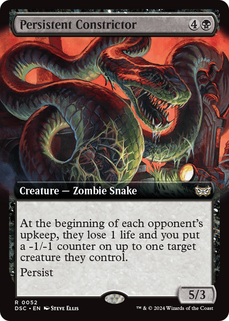 Persistent Constrictor (Extended Art) [Duskmourn: House of Horror Commander] - Magic: The Gathering - Card Brawlers | Quebec | Canada |