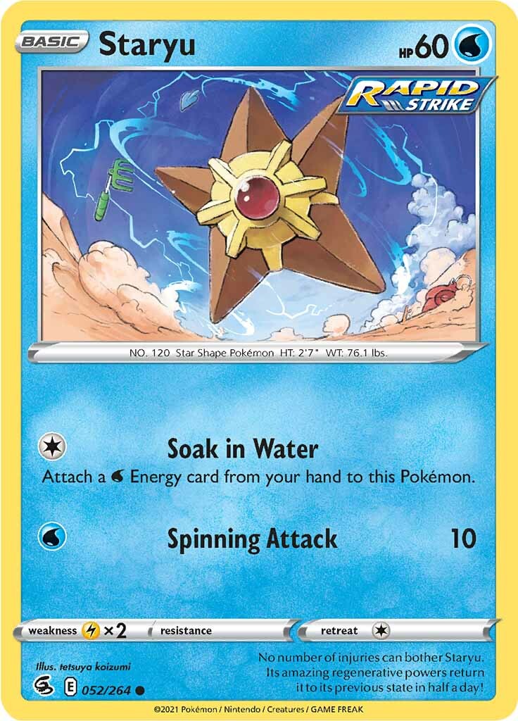 Staryu (052/264) [Sword & Shield: Fusion Strike] - Pokémon - Card Brawlers | Quebec | Canada |