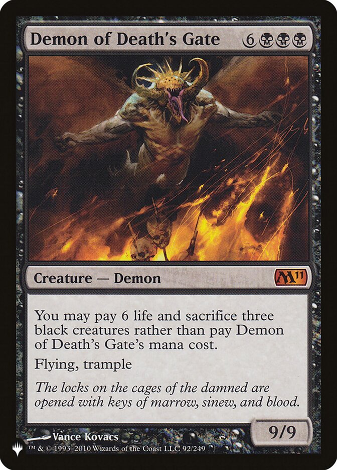 Demon of Death's Gate [The List] - Magic: The Gathering - Card Brawlers | Quebec | Canada |
