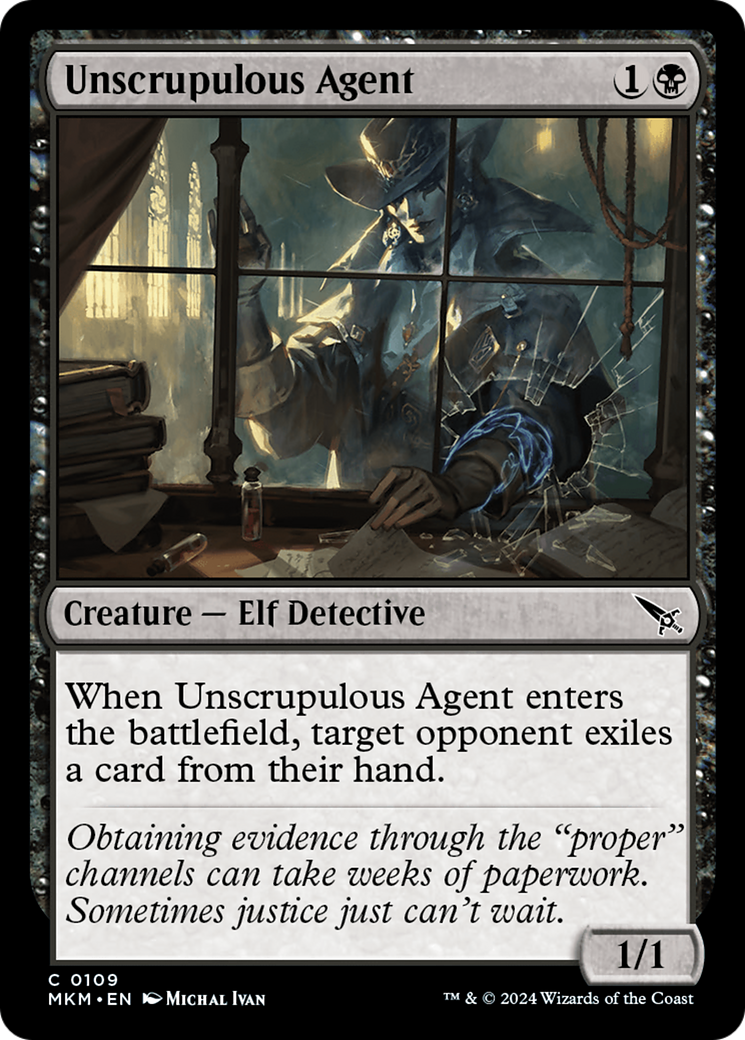 Unscrupulous Agent [Murders at Karlov Manor] - Magic: The Gathering - Card Brawlers | Quebec | Canada |